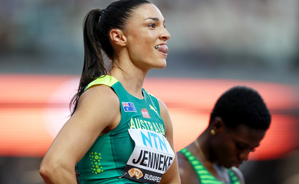 Michelle Jenneke, pictured here at the world athletics championships.