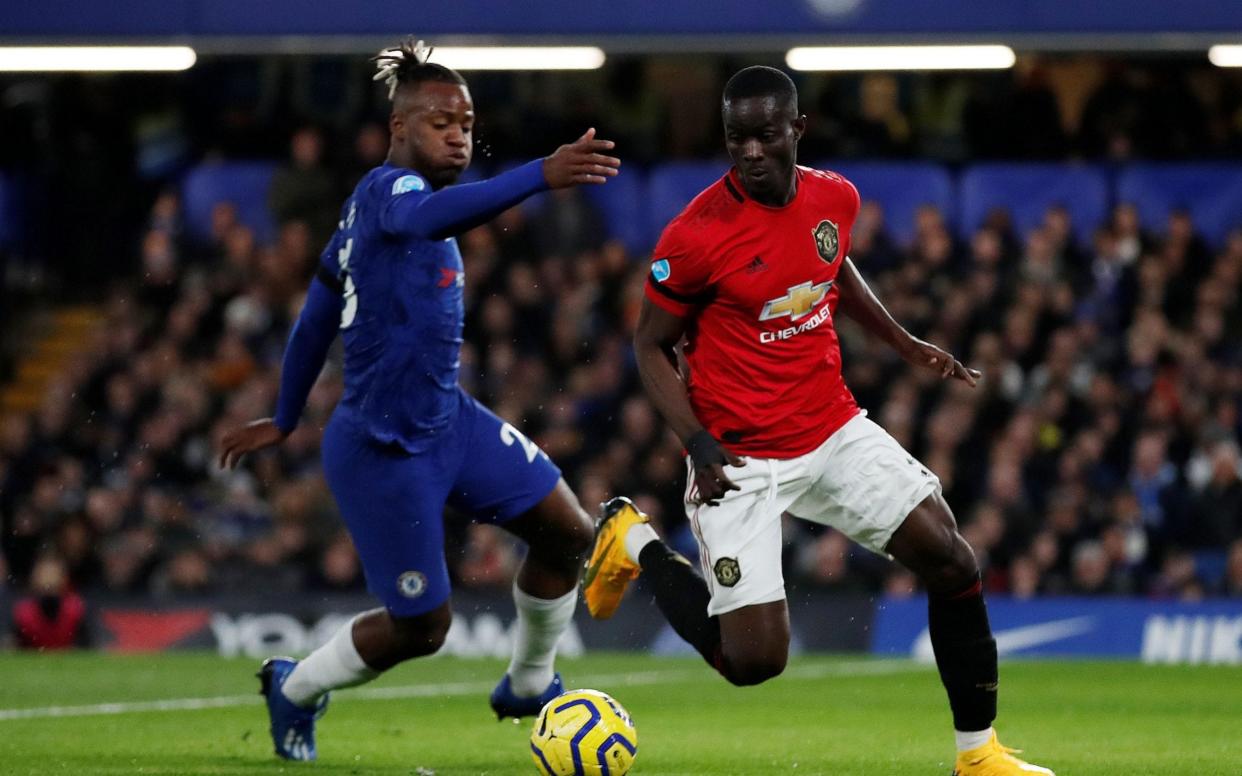 Manchester United's Eric Bailly in action with Chelsea's Michy Batshuayi - REUTERS