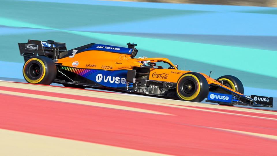 Daniel Ricciardo, pictured here driving for McLaren during Formula One pre-season testing.