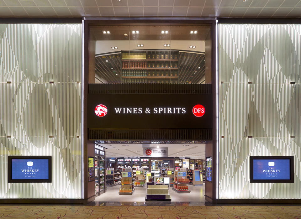 A look inside the newly launched DFS Wines and Spirits Duplex, located at Changi Airport Terminal 2 Departure (transit area). (Photo: DFS)