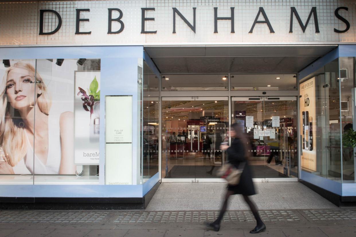 <p>Debenhams fell into administration earlier in 2020</p> (PA)