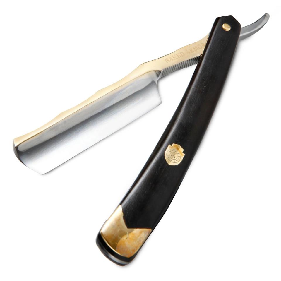 Naked Armor King Arthur Gold Straight Razor