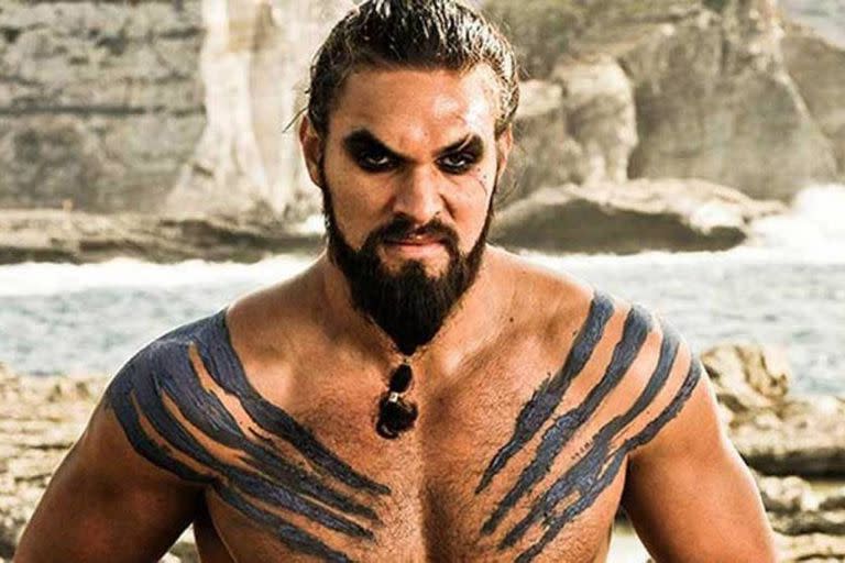 Jason Momoa en los inicios de Games of Thrones