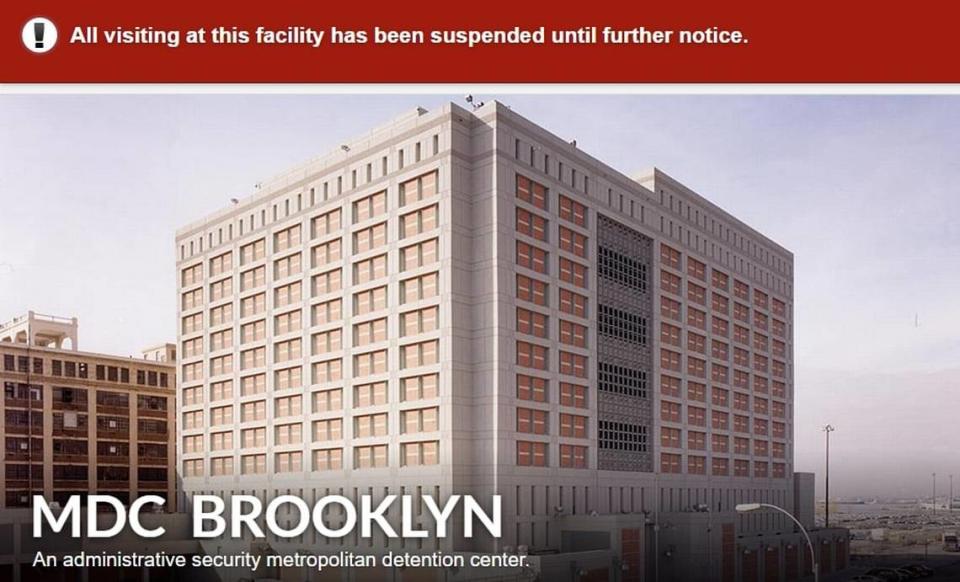 This screenshot of the Brooklyn Metropolitan Detention Center shows the facility where Ghislaine Maxwell has been held since her arrest.