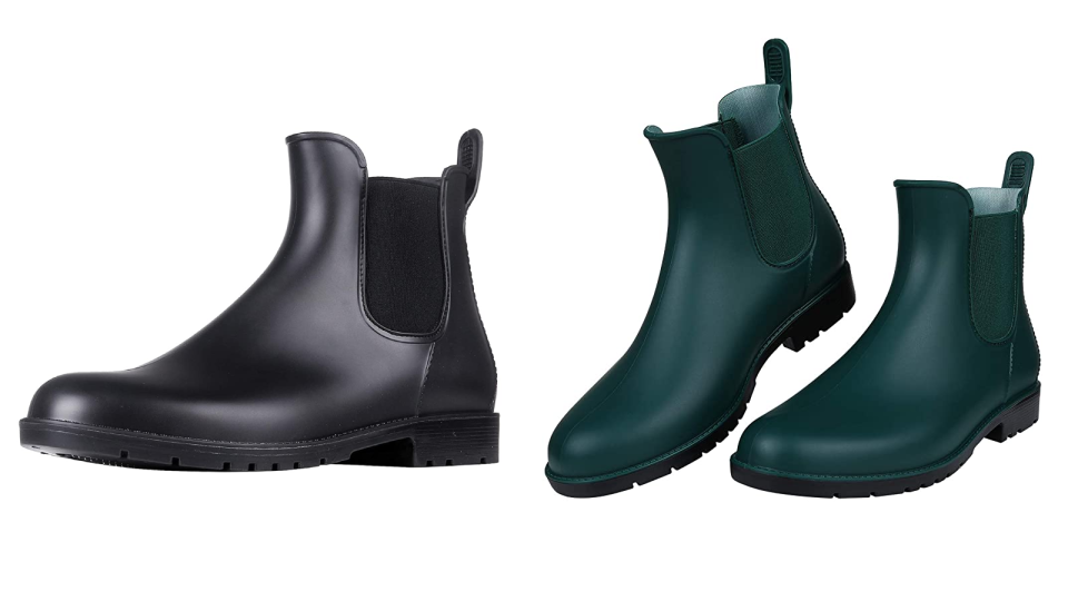 Keep your feet warm and dry this fall with a pair of chic rain boots.