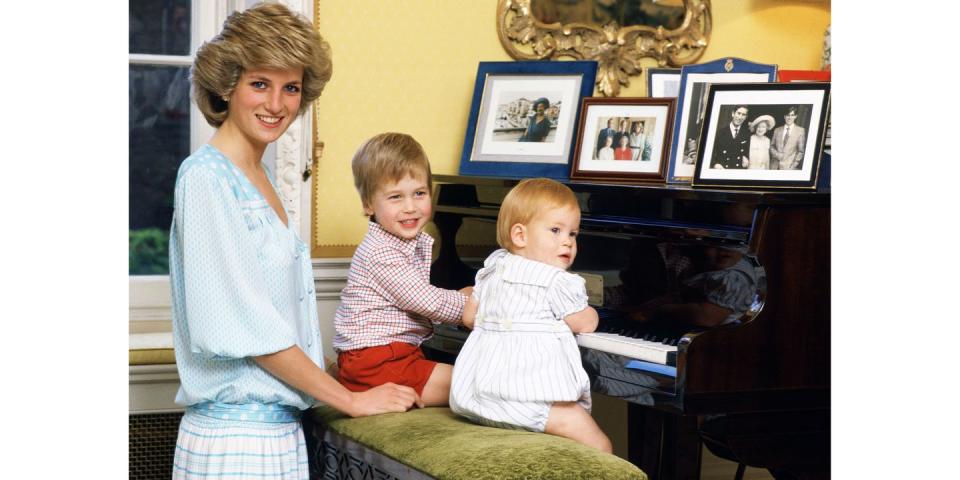 Princess Diana, Prince William, and Prince Harry