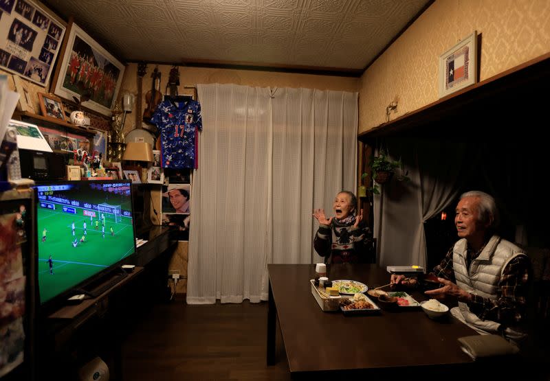 FILE PHOTO: The Wider Image: For Japan's ageing soccer players, 80 is the new 50