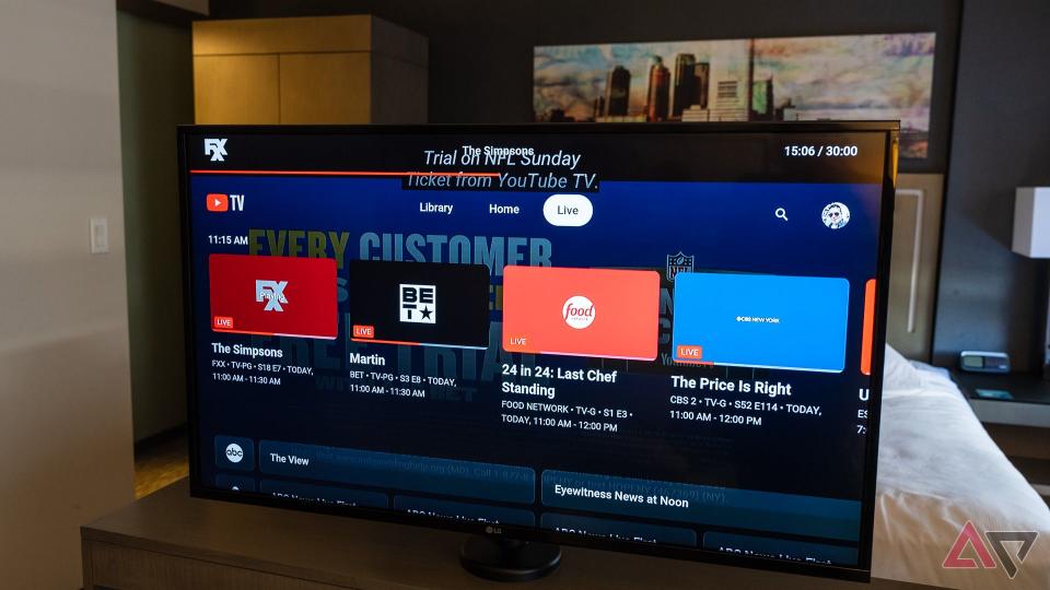 Sorting options for YouTube TV 