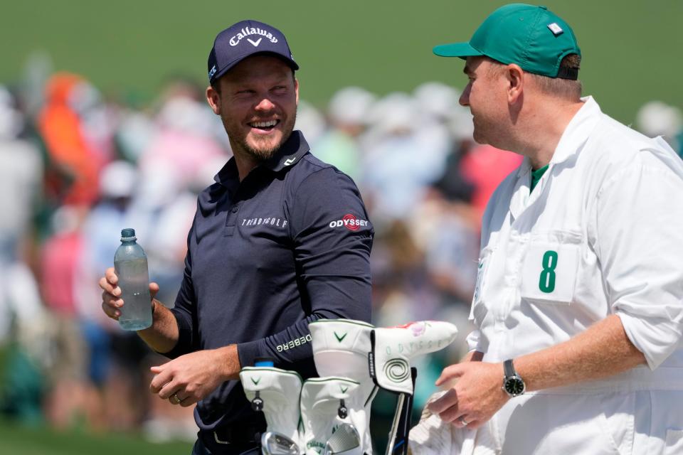 Danny Willett (left), the 2016 Masters champion, had a surprising 68 on Thursday after birdies on three of the last four holes.