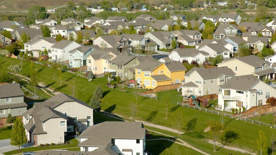 Nice houses in a nice neighborhood.