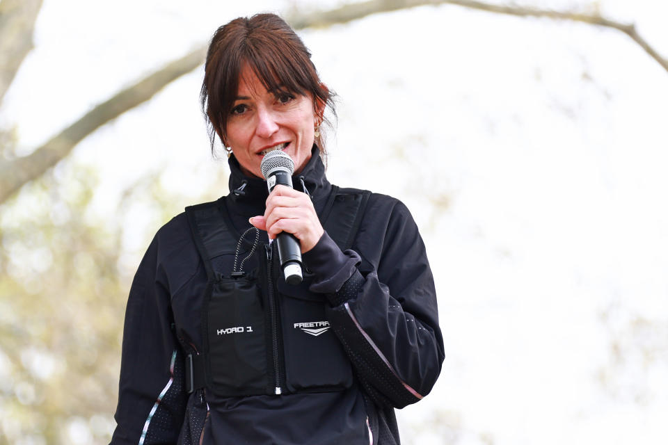 Davina McCall attends the Lady Garden Family Challenge 2023 in Hyde Park on April 22, 2023 in London, England. (Photo by Hoda Davaine/Dave Benett/Getty Images)