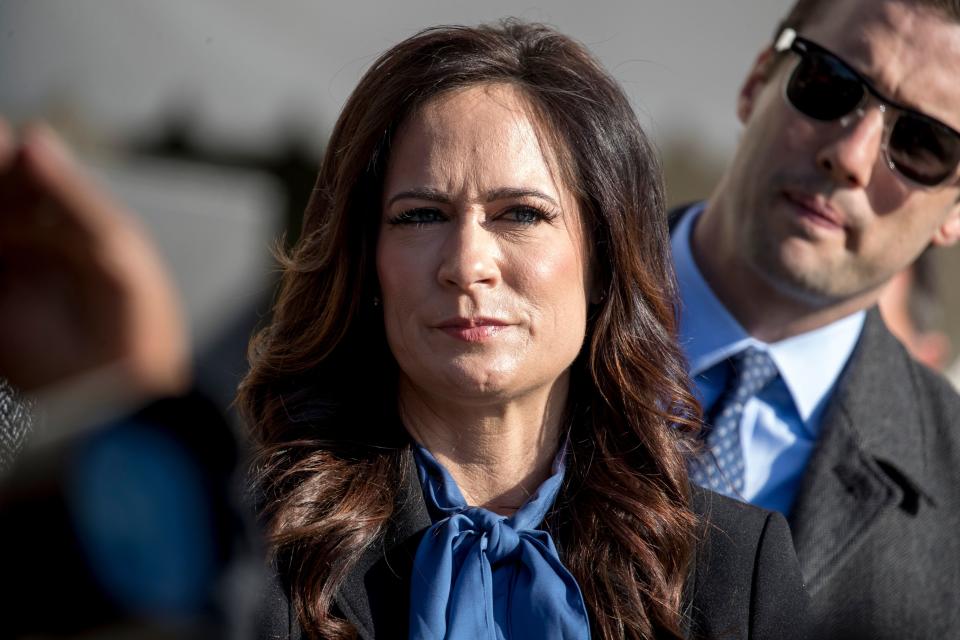 Departing White House press secretary Stephanie Grisham has served in the role since June 2019. (ASSOCIATED PRESS)