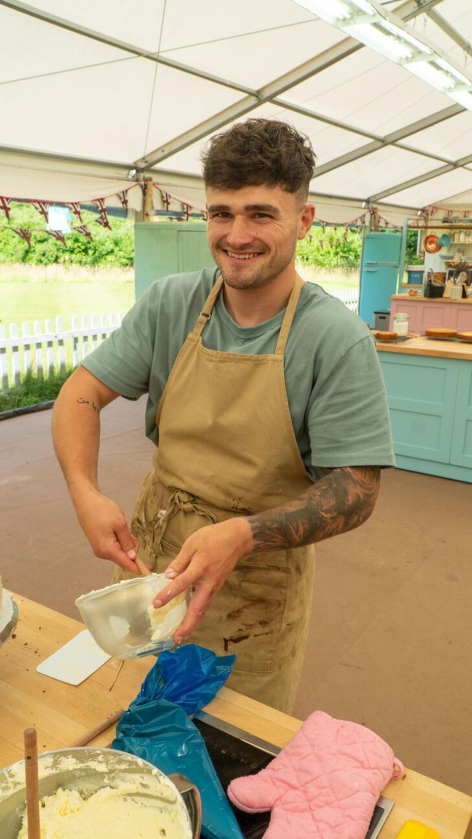 Matty during the GBBO final (Channel 4)