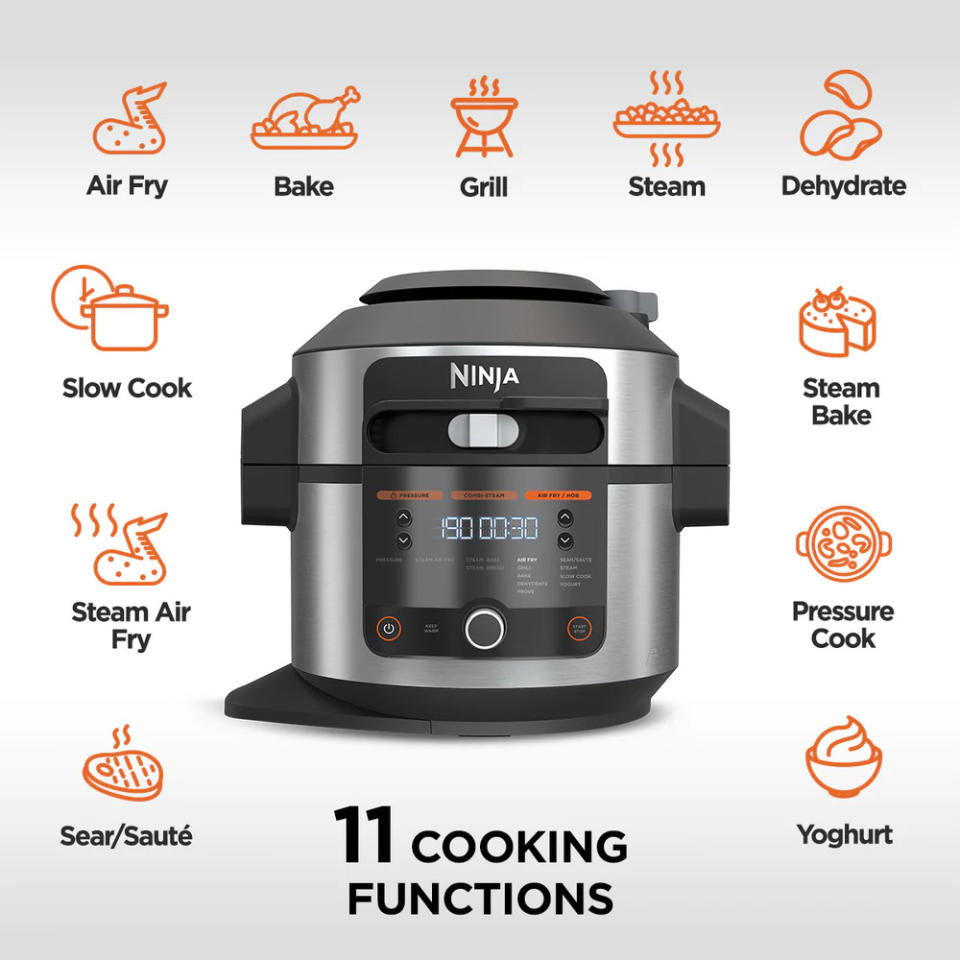 11 cooking functions of the Ninja 11-In-1 SmartLid Multi-Cooker - OL550 (Photo: Ninja)