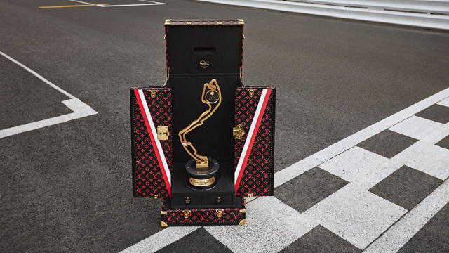 F1 Grand Prix Louis Vuitton trophy case on May 21, 2021 in Monaco