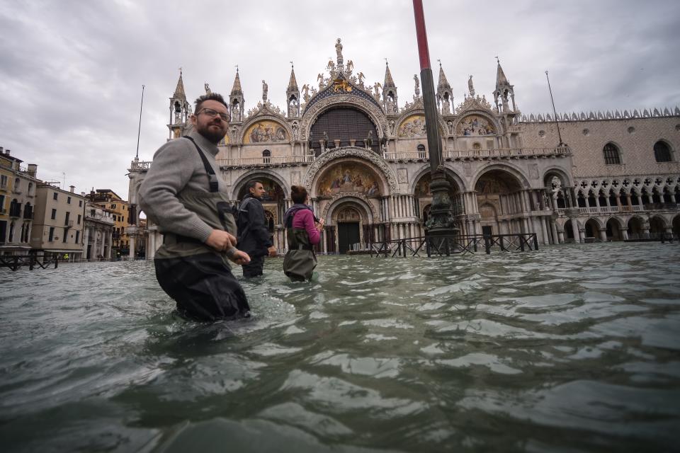 Venice Is Struck By High Water Floods