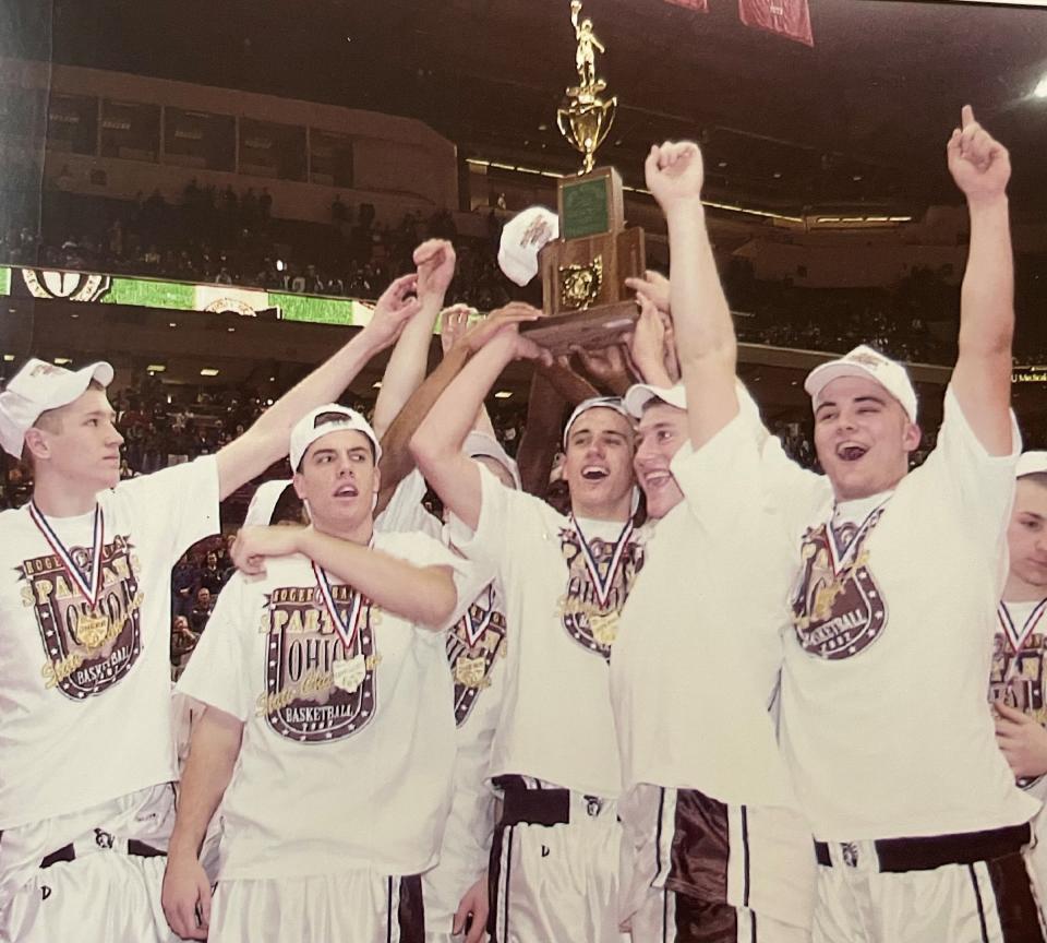 The 2001-2002 Roger Bacon boys basketball team is most well-known for being the only Ohio team to beat LeBron James and Akron St. Vincent-St. Mary.