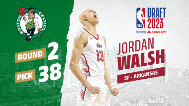 After Flurry of Moves, Celtics Land Arkansas Forward Jordan Walsh