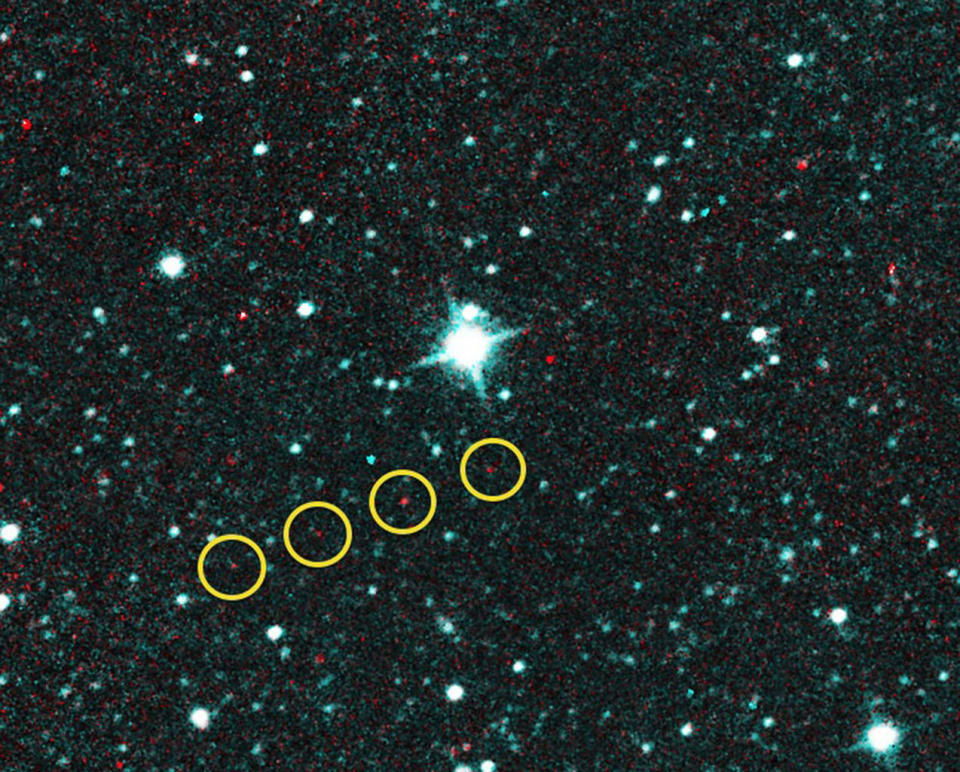 Comet C/2013 UQ4 Catalina first looked like an asteroid when NASA's NEOWISE team first observed it on December 31 2013. <cite>NASA/JPL-Caltech</cite>