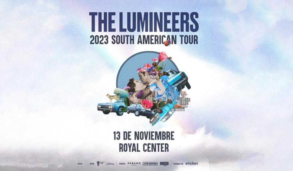 The Lumineers vendrán a Colombia en 2023. Imagen cortesía E-Ticket.