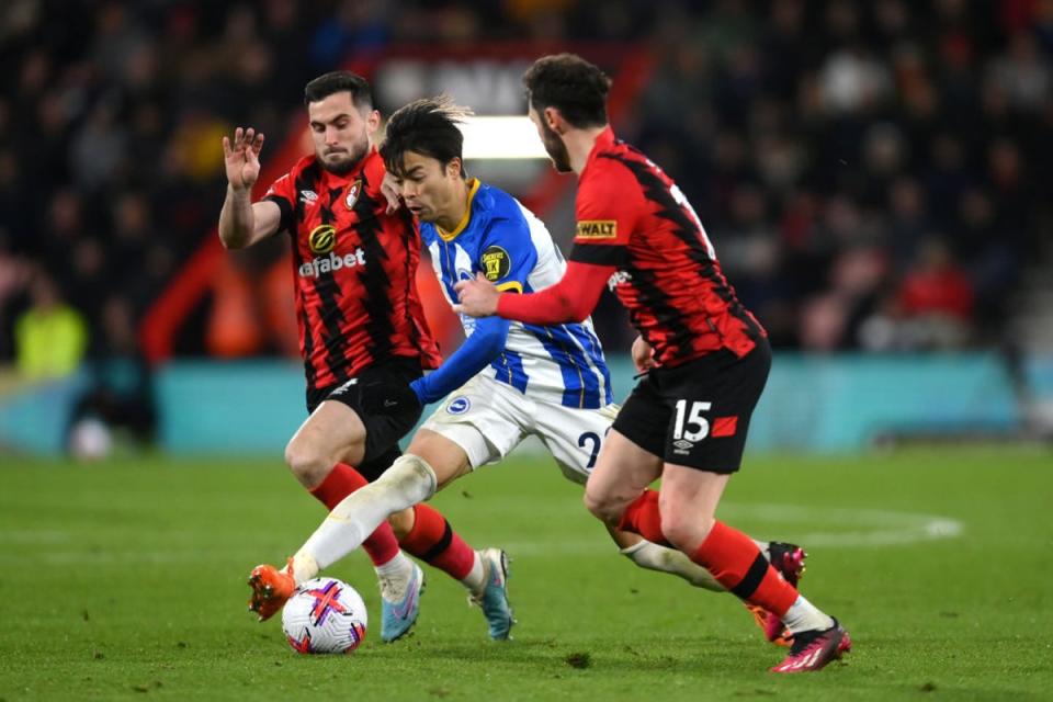 Mitoma is one of a number of breakthrough talents in Brighton’s team (Getty Images)