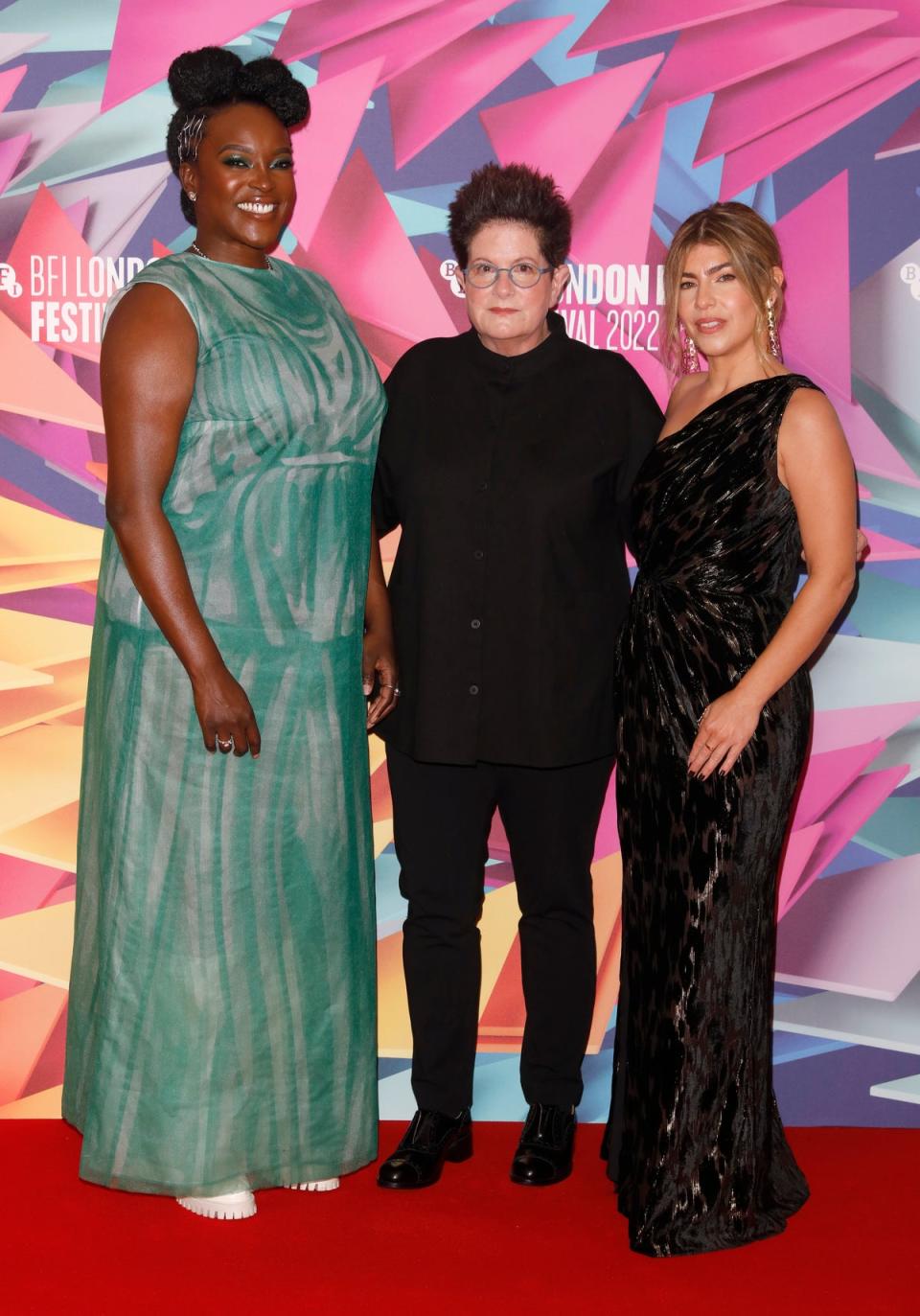 Wunmi Mosaku, Phyllis Nagy and producer Lee Broda at the LFF (Getty Images for BFI)