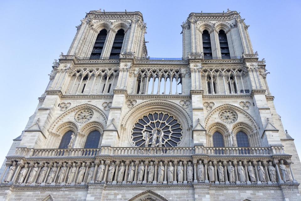 <p>Notre-Dame is not only one of the most famous cathedrals in Europe, but in all the world. Situated in the heart of Paris right off the Seine, construction of Notre-Dame began in 1163, and it was consecrated 26 years later. </p><p>While it's an impressive feat that the cathedral is still standing nearly 1,000 years after its construction, it has seen much damage and deterioration over the years. Its restoration can be attributed to Emperor Napoleon for making Notre-Dame his passion project after the French Revolution, as well as Victor Hugo's eponymous book. A fire broke out in 2019 during another restoration, destroying most of the roof and Viollet-le-Duc’s 19th-century spire. </p>