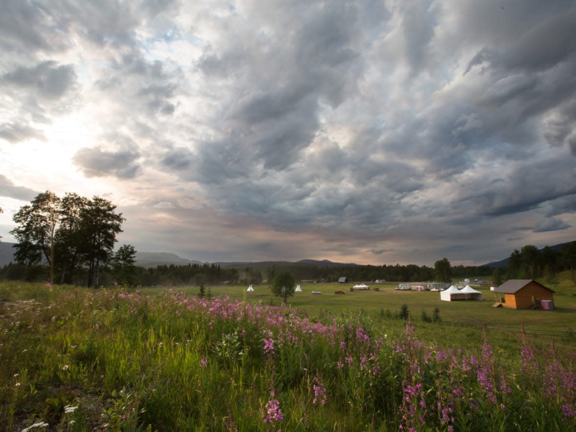 The Blueberry River and Doig River First Nations taking back over 5,000 hectares of their original Treaty 8 territory, after the federal government removed it from them in the early 1900s. The Doig River Nation celebrated Tuesday by marking the start of its first local business hub. (Blueberry River First Nation - image credit)