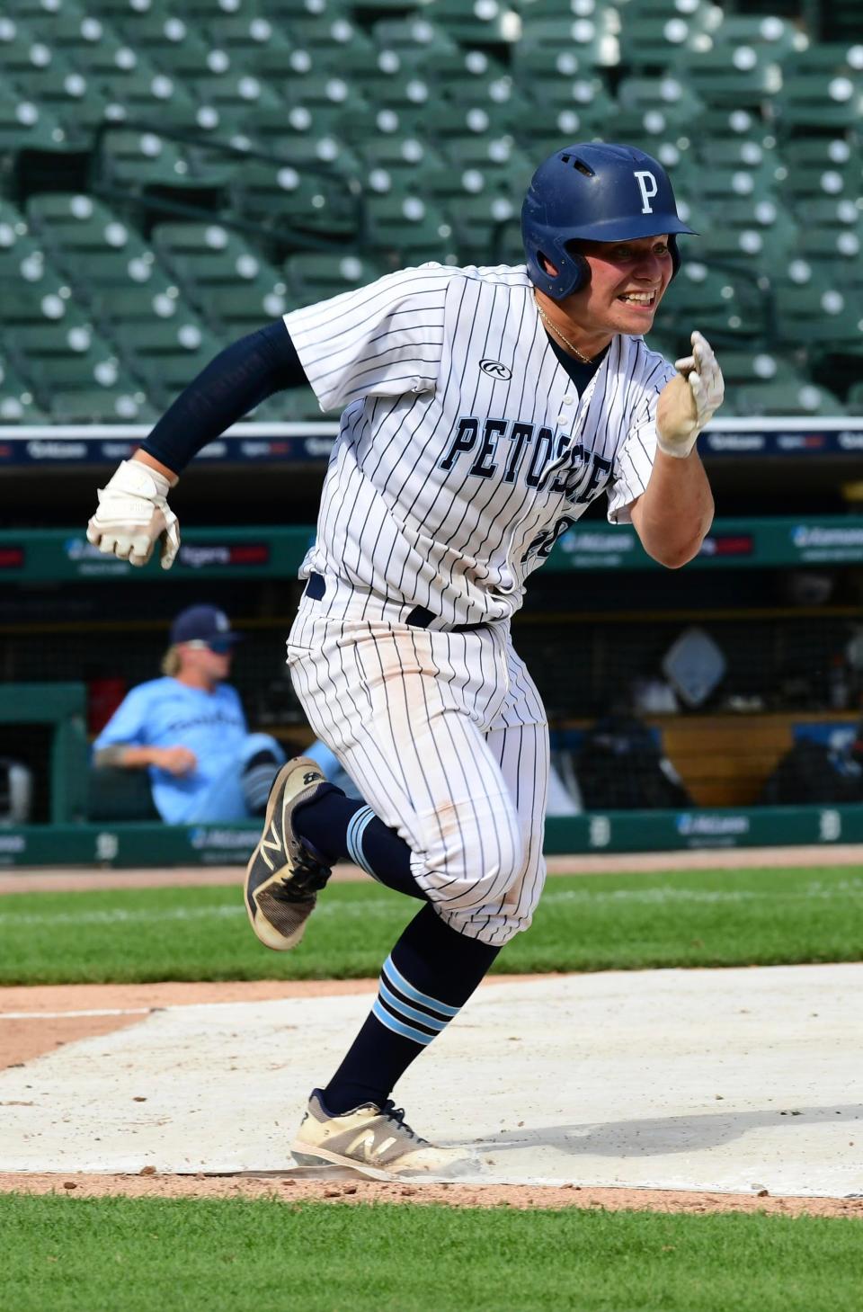 Petoskey's Kolton Horn has kept up a strong year at the plate this summer and will take on some good competition this weekend in a home tourney.