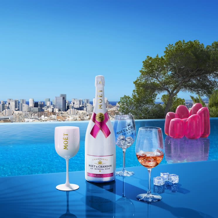 <i>Some brands are introducing wines made to be enjoyed with ice [Photo: Moët & Chandon]</i>
