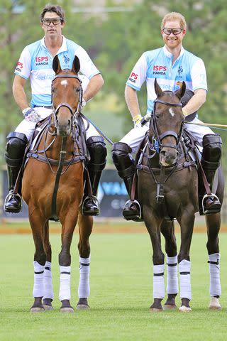 Chris Jackson/Getty Nacho Figueras and Prince Harry during the Sentebale ISPS Handa Polo Cup 2022 on August 25, 2022 in Aspen, Colorado.