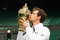 <p>Murray’s second Wimbledon was his third major win overall. (Getty Images) </p>