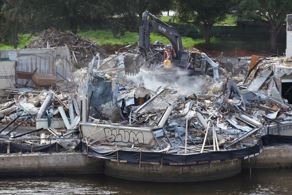 Demolition of the River City Brewing Company structure in summer 2022 cleared a riverfront site where the Related Group planned to build a new apartment community.