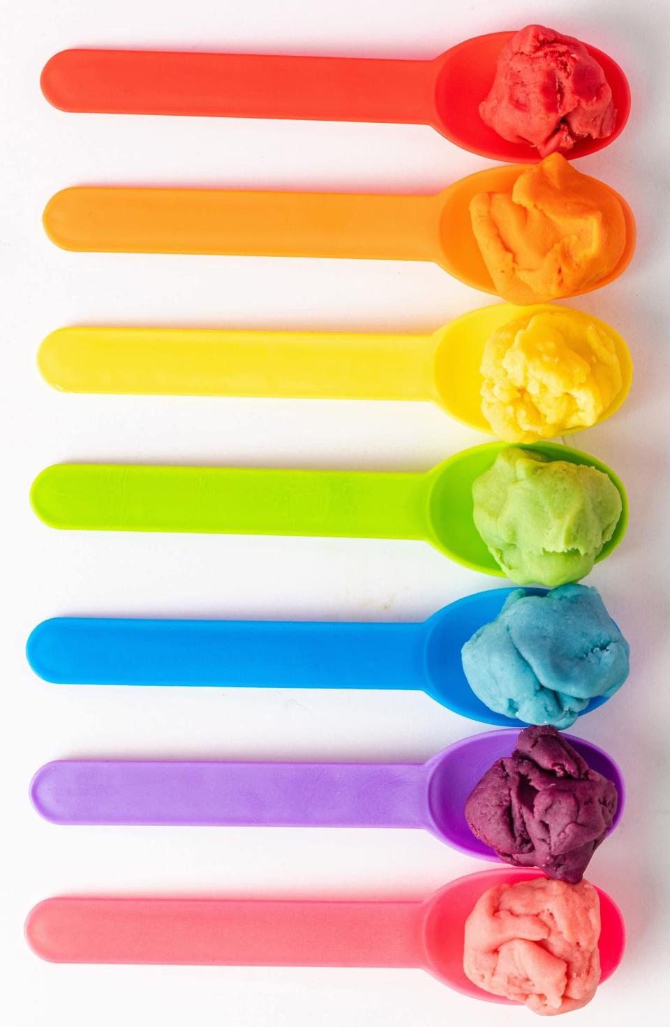 <p>Kids of all ages will be so excited to play with this <span>The Dough Project Rainbow Rolling Play Dough Set</span> ($48). There are so many fun things to create!</p>