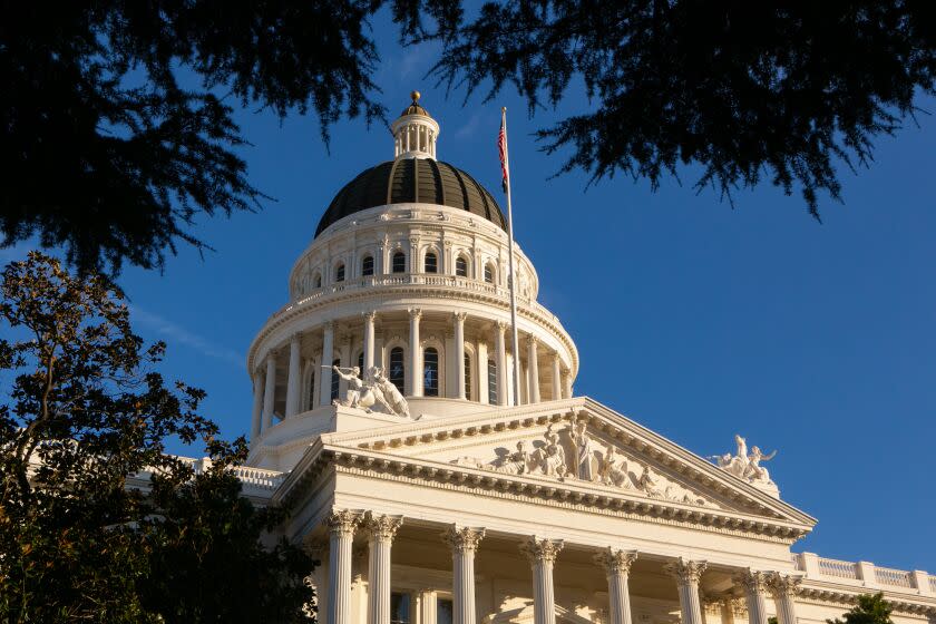 SACRAMENTO, CA - NOVEMBER 11: The California State Capitol building on Thursday, Nov. 11, 2021 in Sacramento, CA. (Jason Armond / Los Angeles Times)