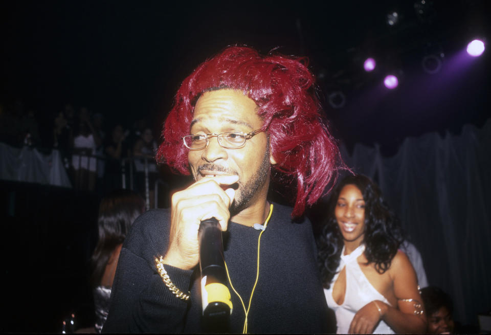 MIAMI, FLORIDA–JANUARY 30: Rapper Luther Campbell (aka Luke Skyywalker; Uncle Luke; Luke) of the group 2 Live Crew performs at Cameo as part of his 99 Jamz Radio Show on January 30, 1999 in Miami, Florida. (Photo by Al Pereira/Getty Images/Michael Ochs Archives)