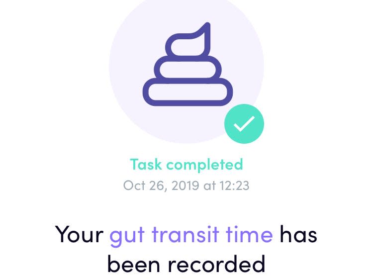 gut transit time for Zoe study