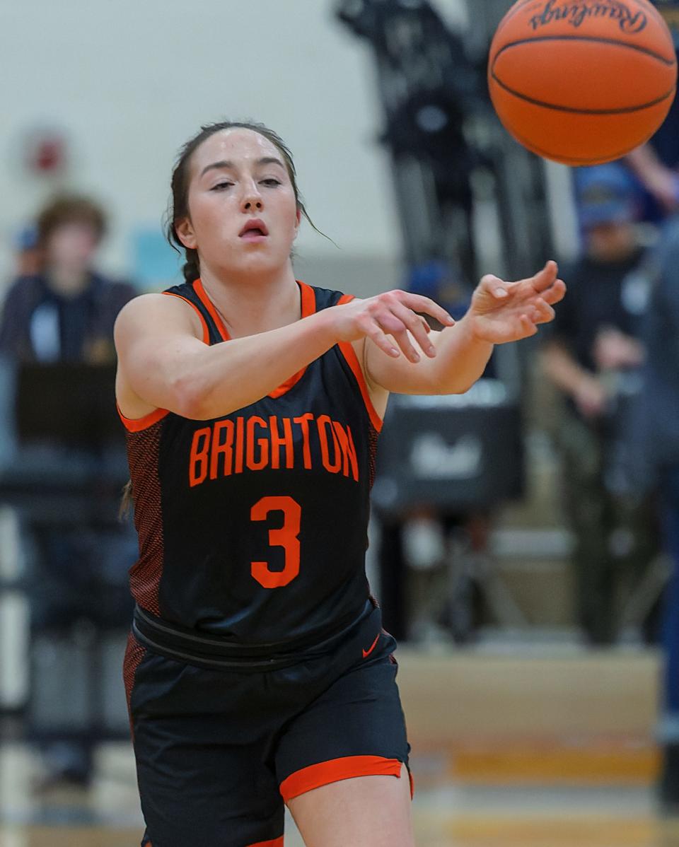 Brighton's Mary Copple had 23 points, eight rebounds and three assists in a 49-33 victory over Hartland.