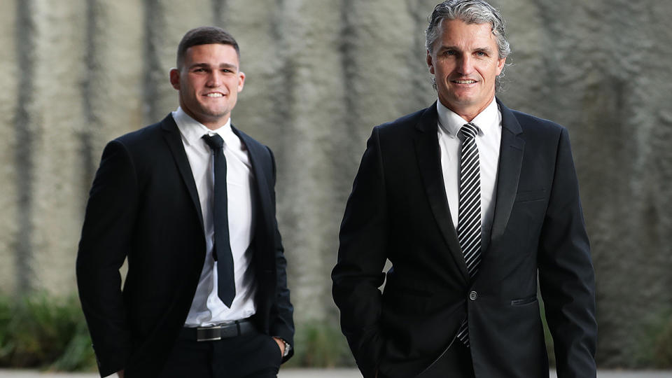 Nathan and Ivan Cleary, pictured here at the 2020 Dally M Awards.