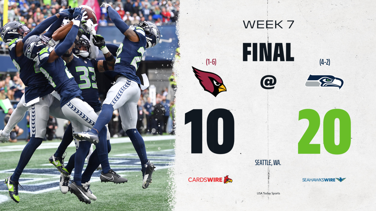 NFL Week 7 Game Recap: Seattle Seahawks 20, Arizona Cardinals 10, NFL  News, Rankings and Statistics