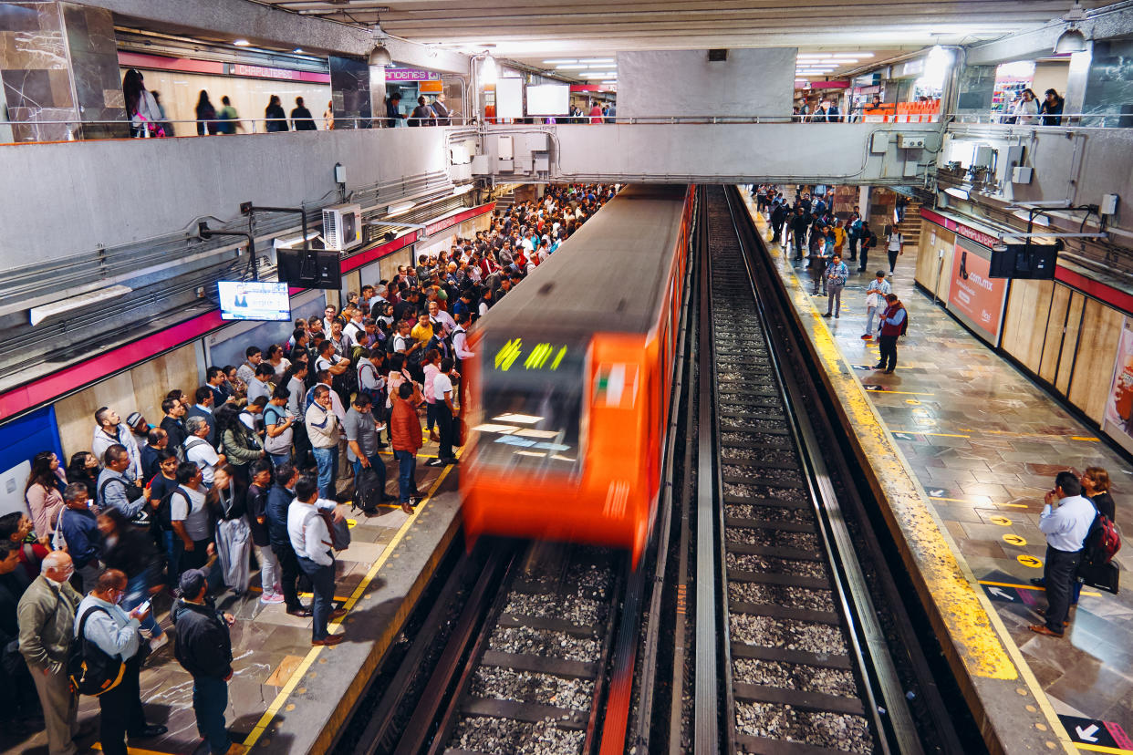 Fotografía de la estación Chapultepec Metro. (Foto: AP)