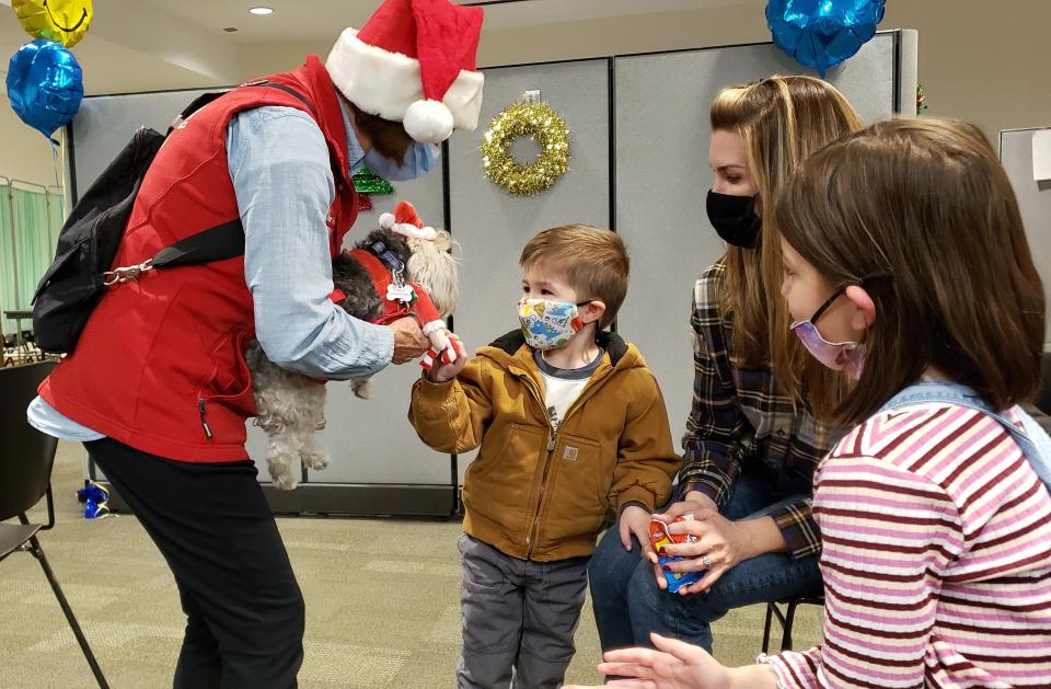 Jersey Shore University Medical Center in Neptune has seen a sharp increase in patients to its "vaccination village" in recent weeks.