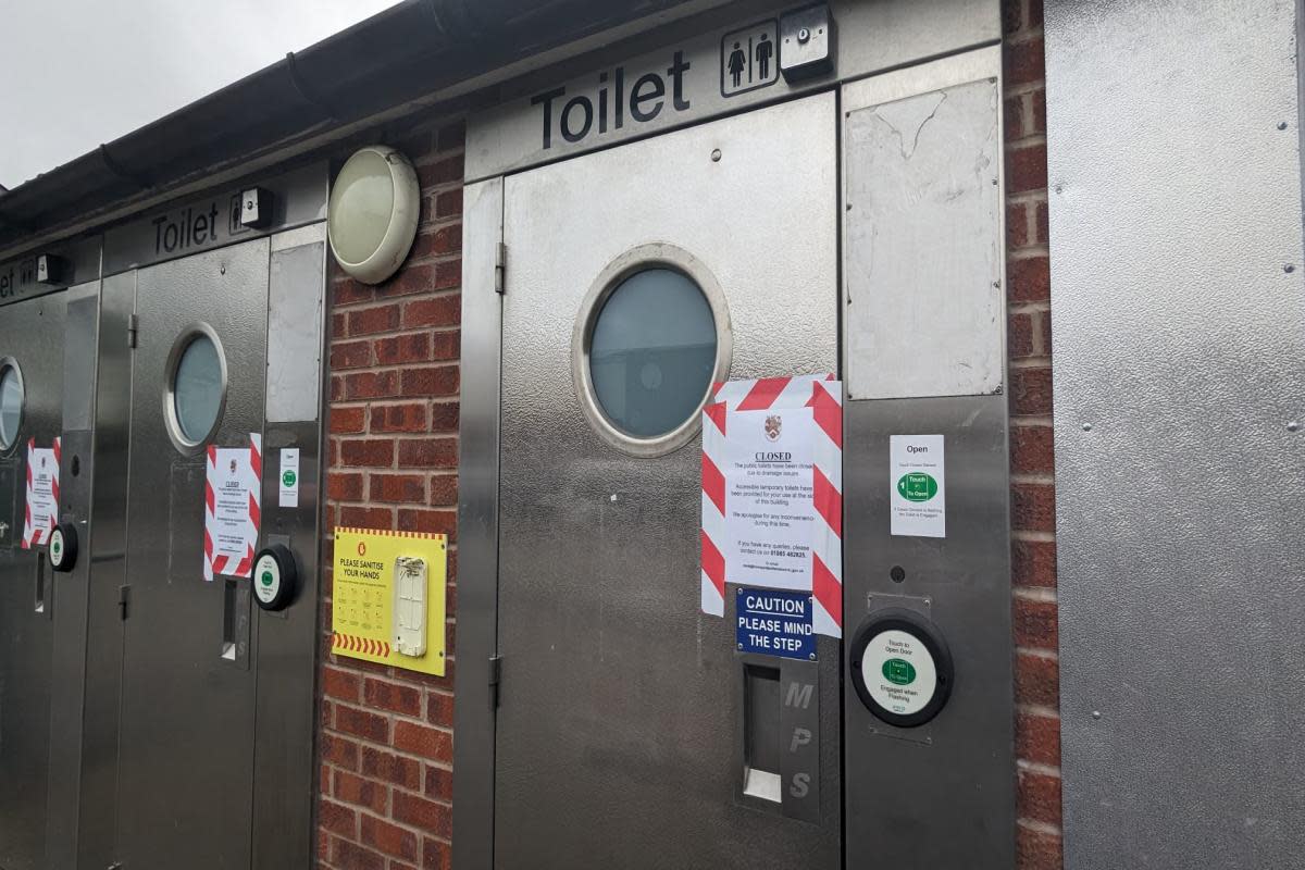 The public loos have been closed for months in Bromyard <i>(Image: Charlotte Moreau)</i>