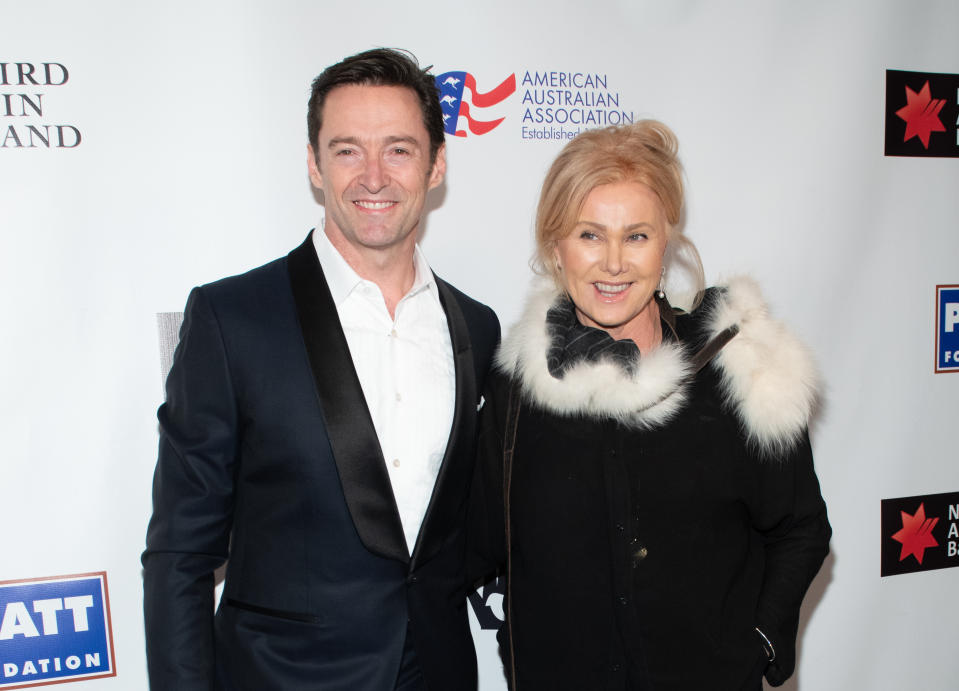 Hugh Jackman and Deborra-Lee Furness attend the 2019 American Australian Arts Awards at Skylight Modern on January 31, 2019 in New York City. 