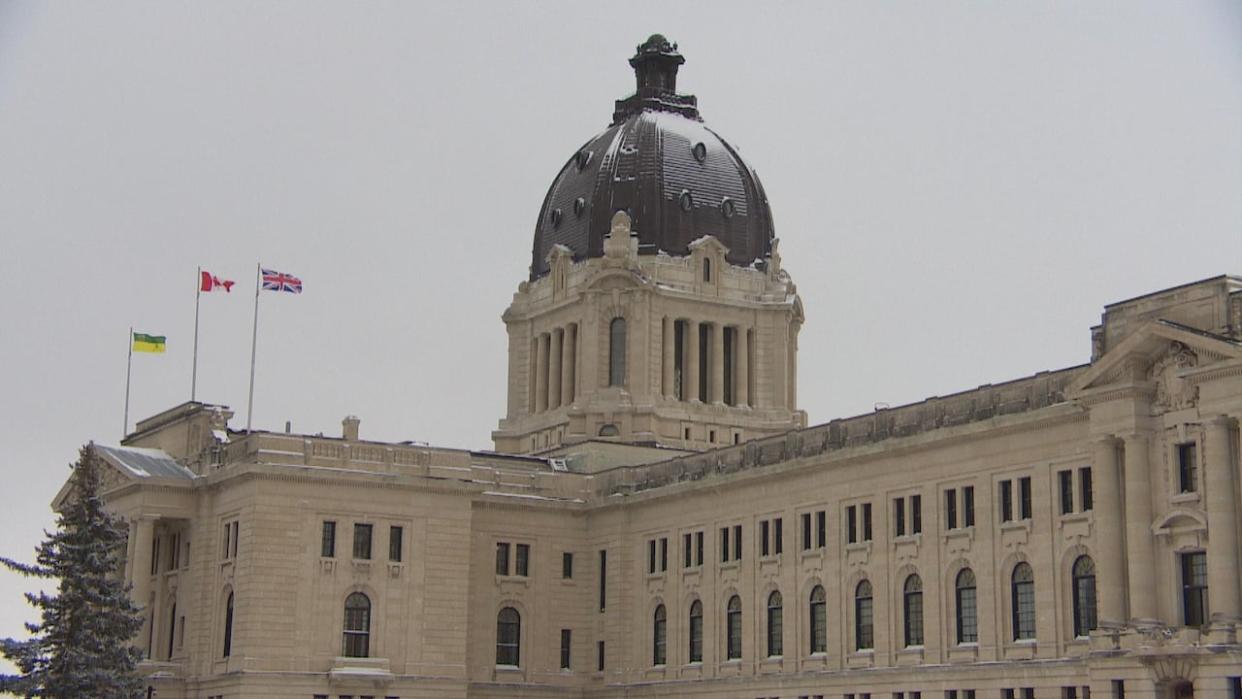 The Saskatchewan legislative session opened Wednesday afternoon with the government's speech from the throne. (CBC - image credit)