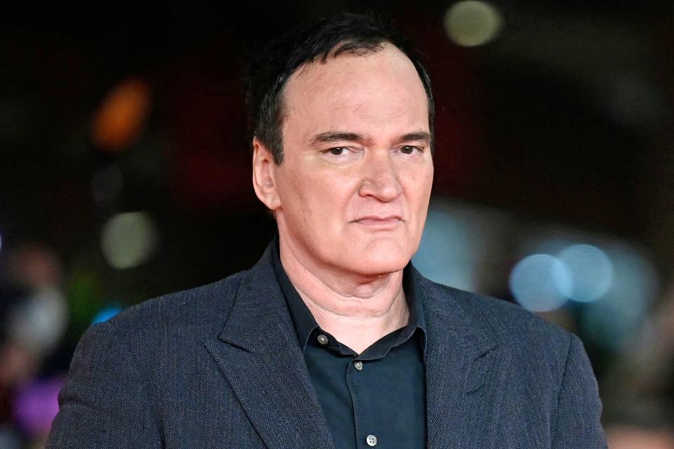 US director Quentin Tarantino arrives on October 19, 2021 at the Auditorium Parco della Musica venue in Rome to attend a Lifetime Achievement Award ceremony in his honour during the 16th Rome Film Festival. (Photo by Alberto PIZZOLI / AFP) (Photo by ALBERTO PIZZOLI/AFP via Getty Images)