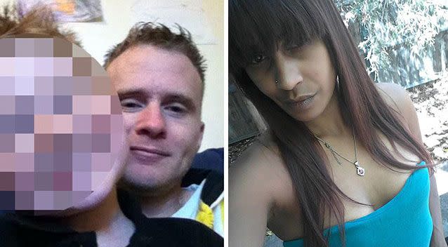 Steven Peet, pictured left, has been charged with three count of murder after his partner Adeline Yvette Rigney Wilson, pictured right, and her two children were found dead at their home in Adelaide.