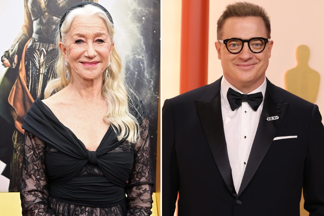 Helen Mirren says she cried watching Brendan Fraser win his first Oscar