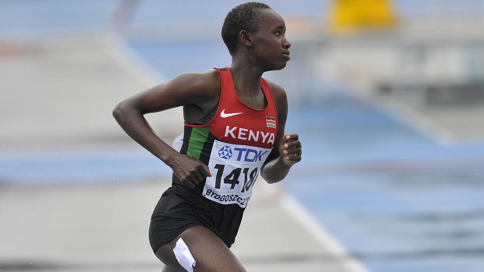 Celliphine Chespol corriendo en Eugene (Omnisport)