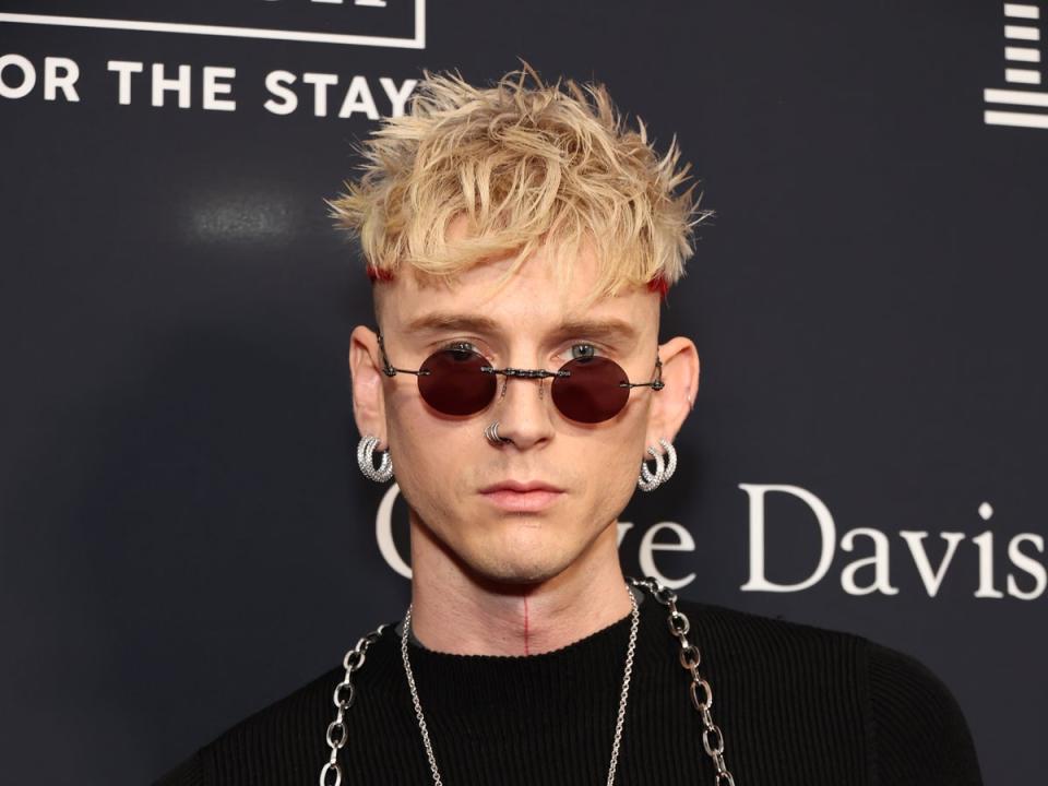 Machine Gun Kelly attending the 2024 Grammys (Getty Images)